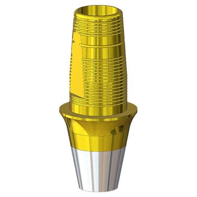 38710TGа Титановое основание TiN Bell GEO G/H=2 H=6, совместимое с Implantium без шестиг.